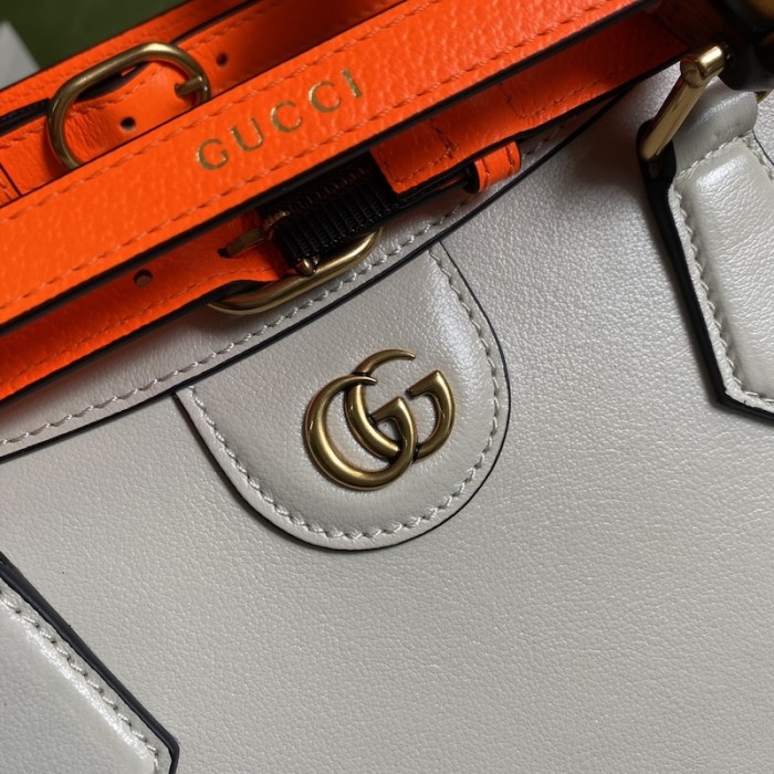 G*u*i diana medium tote bag white 655658