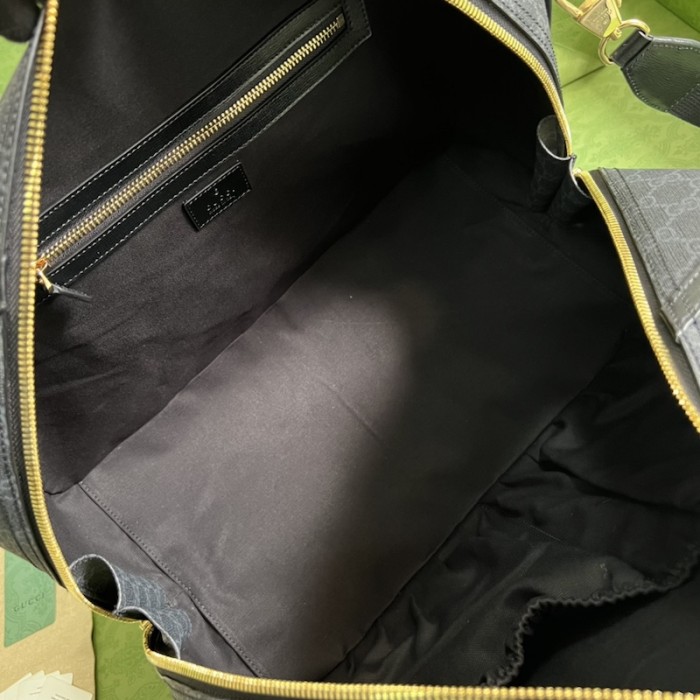 G*u*i duffle bag with interlocking g 696014 black