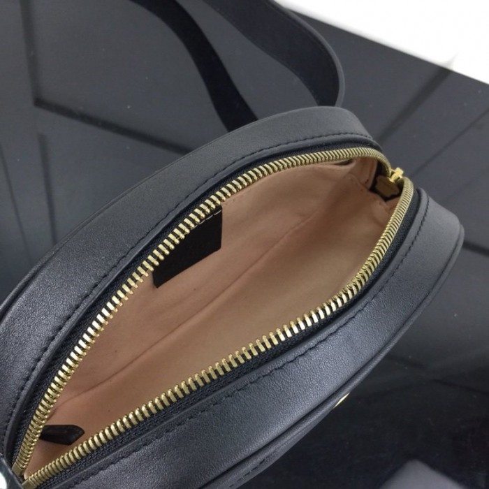 G*u*i gg marmont matelassé leather belt bag black