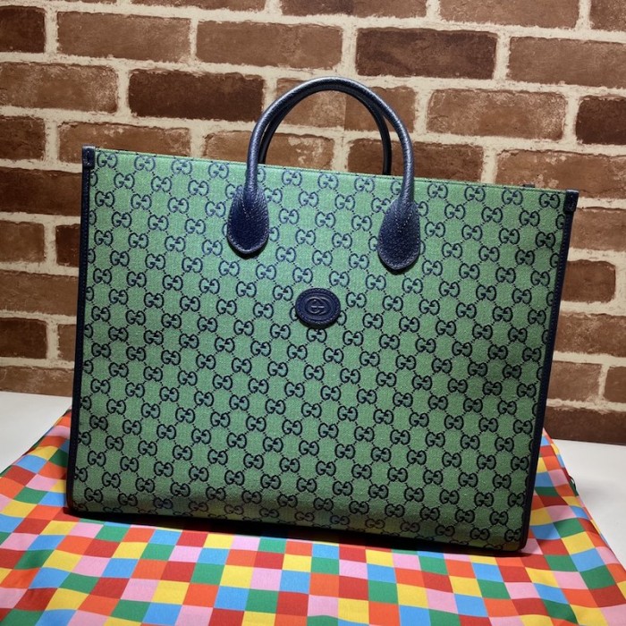 G*u*i gg multicolour large tote bag green 659980