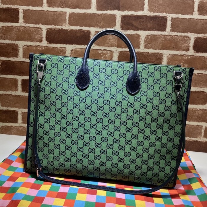 G*u*i gg multicolour large tote bag green 659980