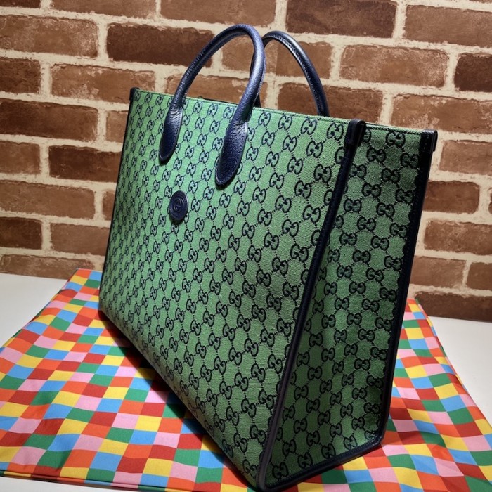 G*u*i gg multicolour large tote bag green 659980