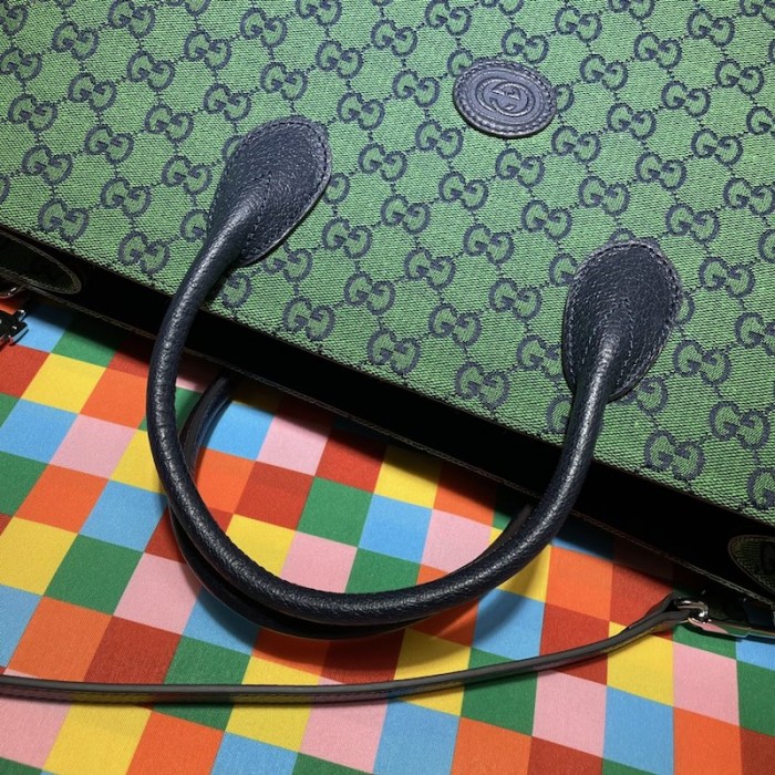 G*u*i gg multicolour large tote bag green 659980