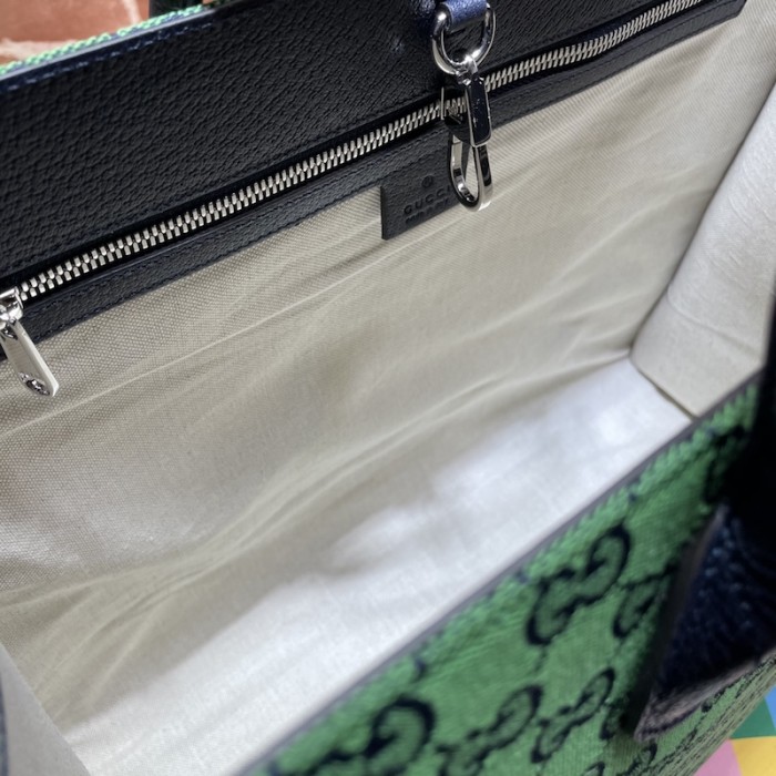 G*u*i gg multicolour large tote bag green 659980