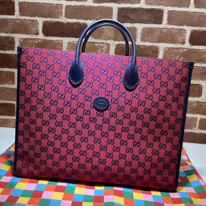G*u*i gg multicolour large tote bag red 659980