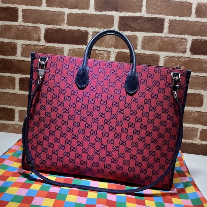 G*u*i gg multicolour large tote bag red 659980