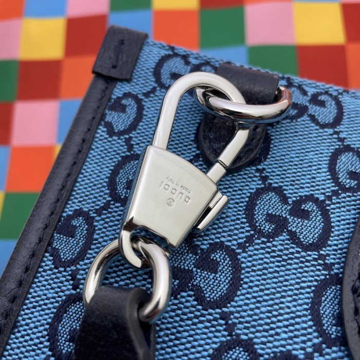 G*u*i gg multicolour small tote bag blue 659983
