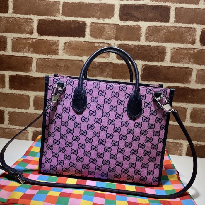 G*u*i gg multicolour small tote bag pink 659983