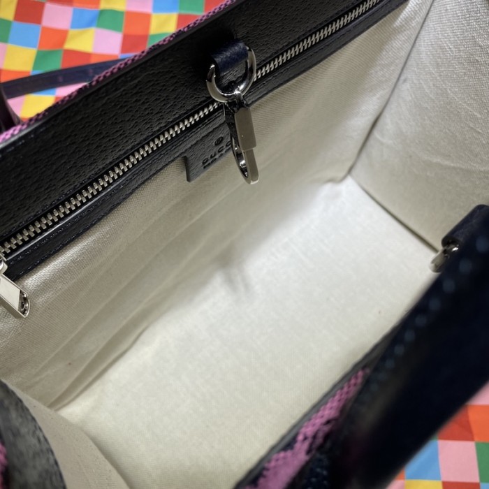 G*u*i gg multicolour small tote bag pink 659983