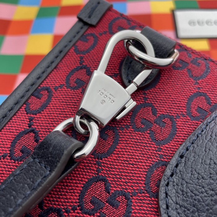 G*u*i gg multicolour small tote bag red 659983