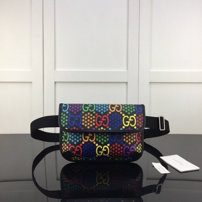 G*u*i gg psychedelic belt bag 598113