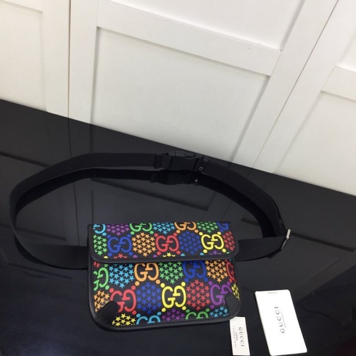 G*u*i gg psychedelic belt bag 598113