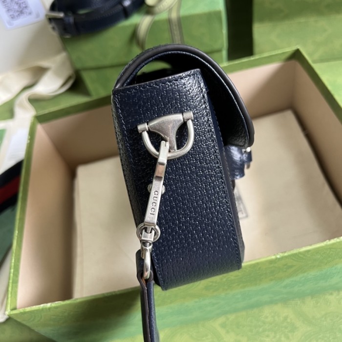 G*u*i G*u*i horsebit 1955 gg mini bag 658574 blue