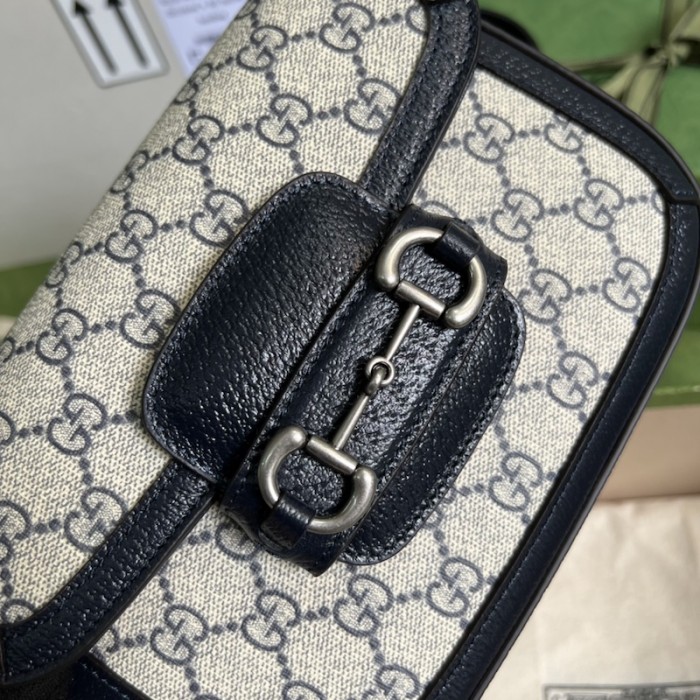 G*u*i G*u*i horsebit 1955 gg mini bag 658574 blue