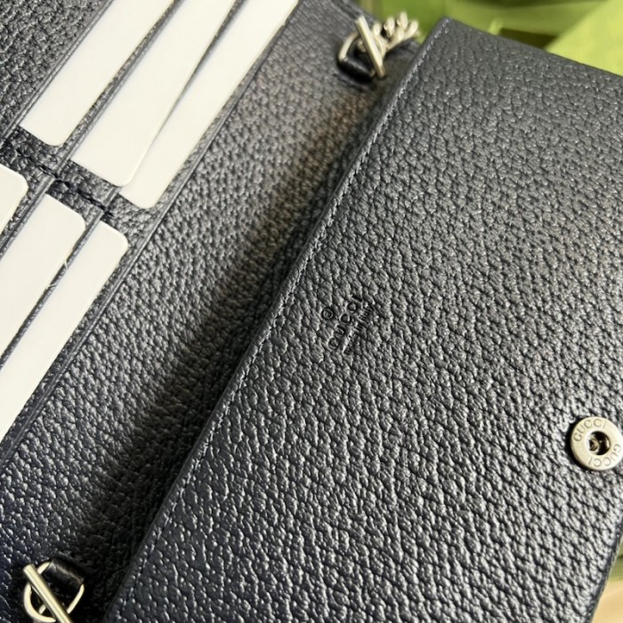 G*u*i horsebit 1955 wallet with chain ‎621892 blue