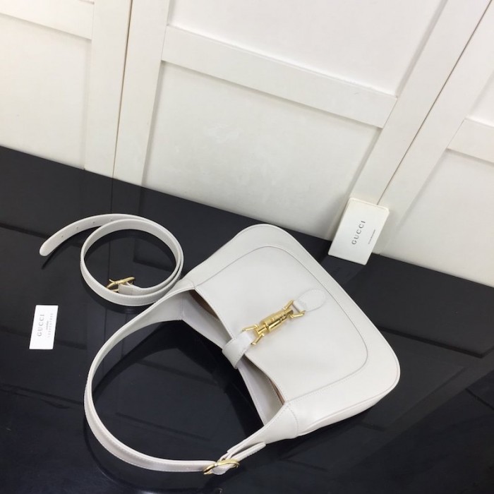 G*u*i jackie 1961 small hobo bag white 636709