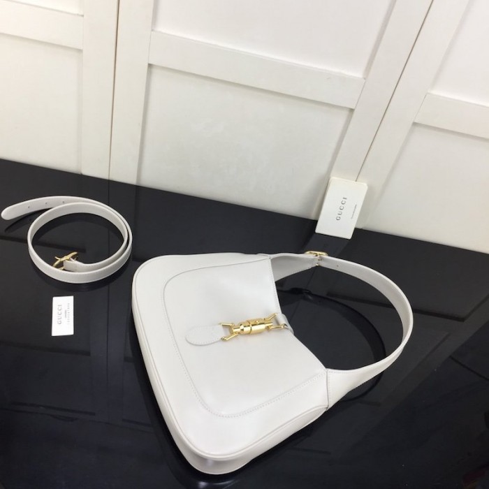 G*u*i jackie 1961 small hobo bag white 636709
