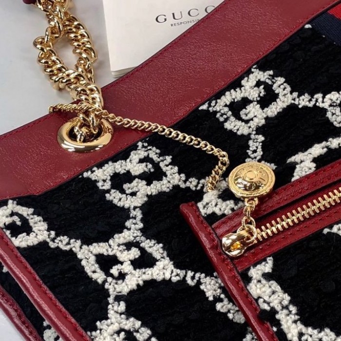 G*u*i rajah large tote handbag black 537219