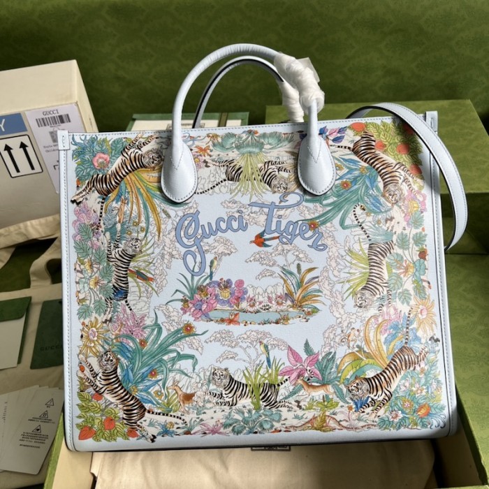 G*u*i tiger medium tote bag ‎687827