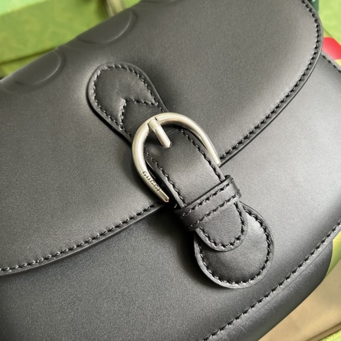 G*u*i small shoulder bag with logo black 679540