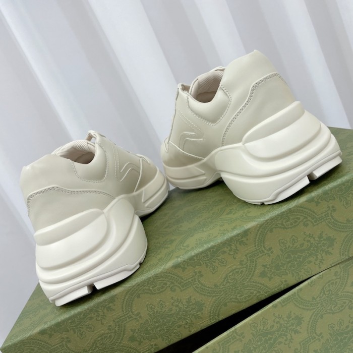 the north face x G*u*i rhyton sneaker white leather 685641