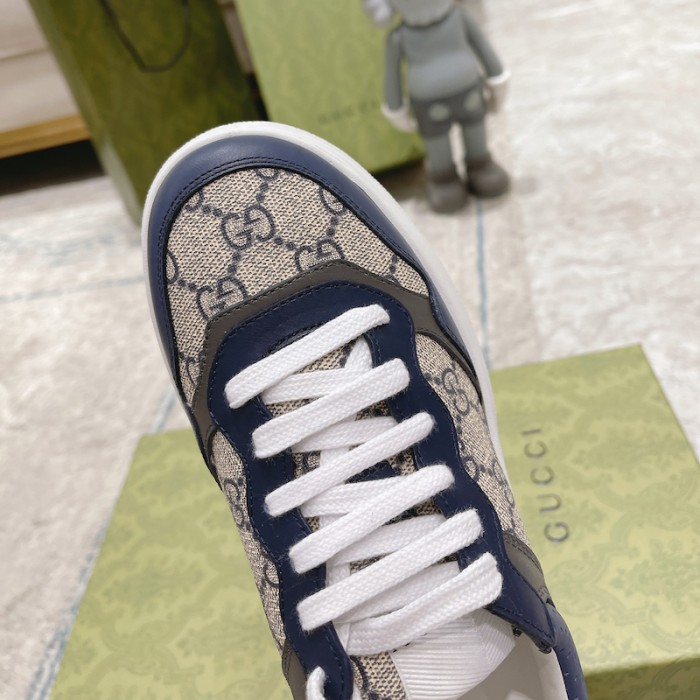 G*u*i gg embossed sneaker blue canvas