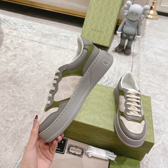 G*u*i gg embossed sneaker grey canvas