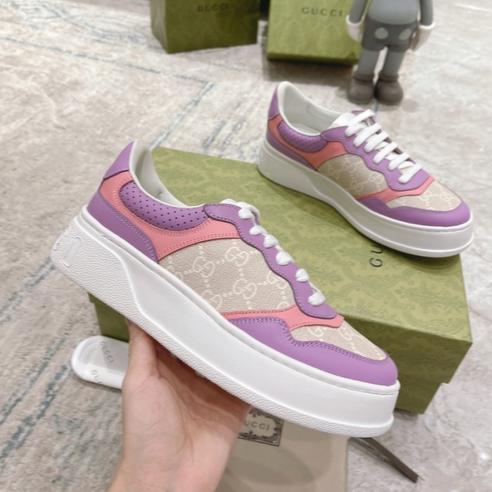 G*u*i gg embossed sneaker pink canvas