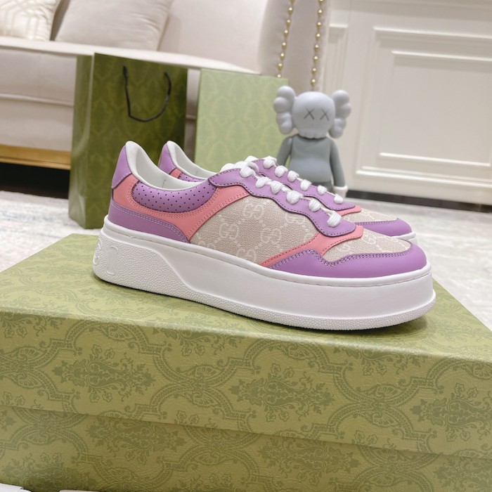 G*u*i gg embossed sneaker pink canvas