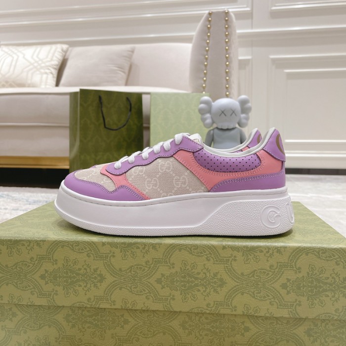G*u*i gg embossed sneaker pink canvas
