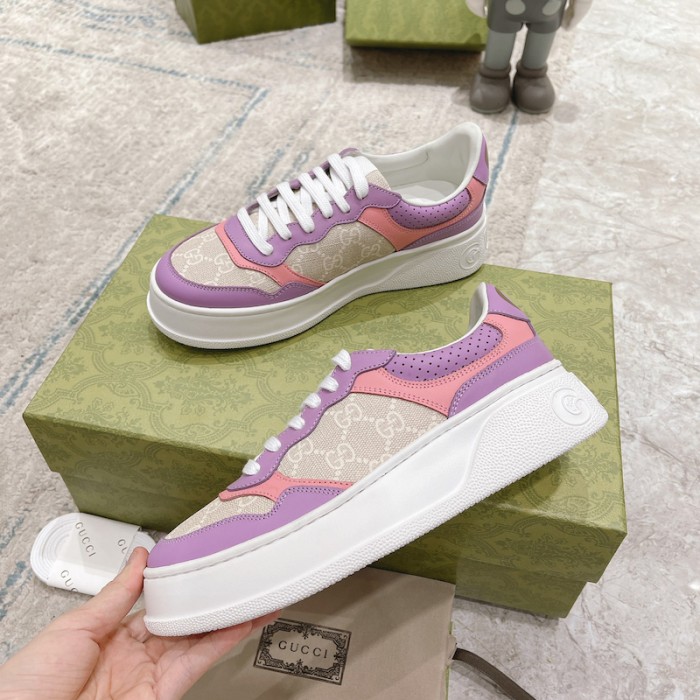 G*u*i gg embossed sneaker pink canvas