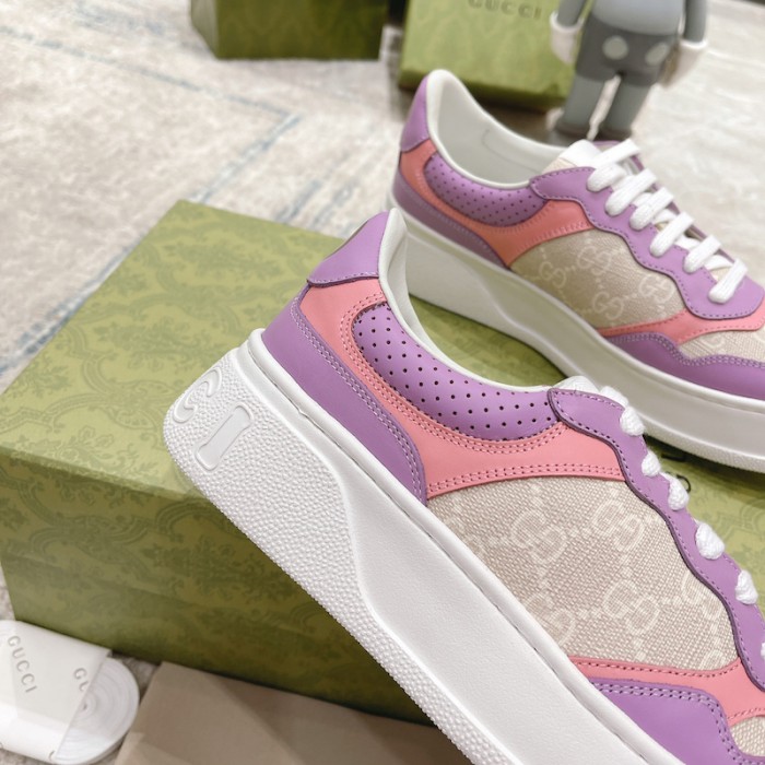 G*u*i gg embossed sneaker pink canvas