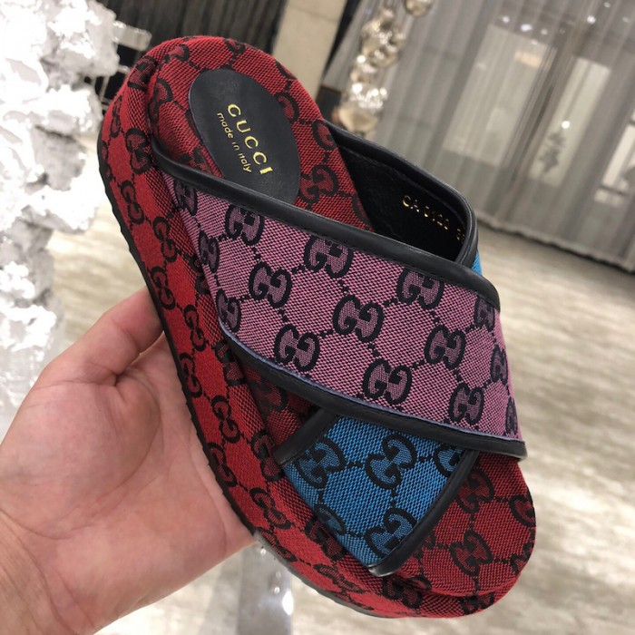G*u*i gg multicolour platform sandal 663666