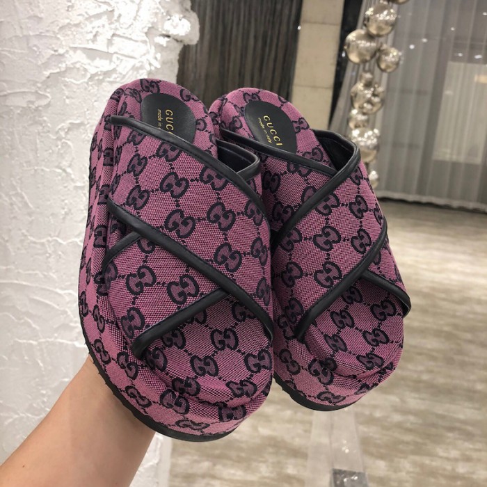 G*u*i gg multicolour platform sandal pink