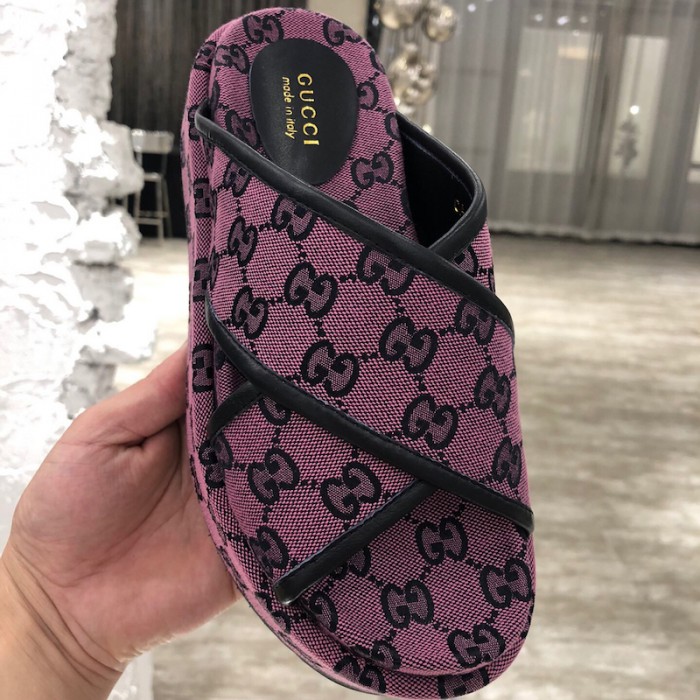 G*u*i gg multicolour platform sandal pink
