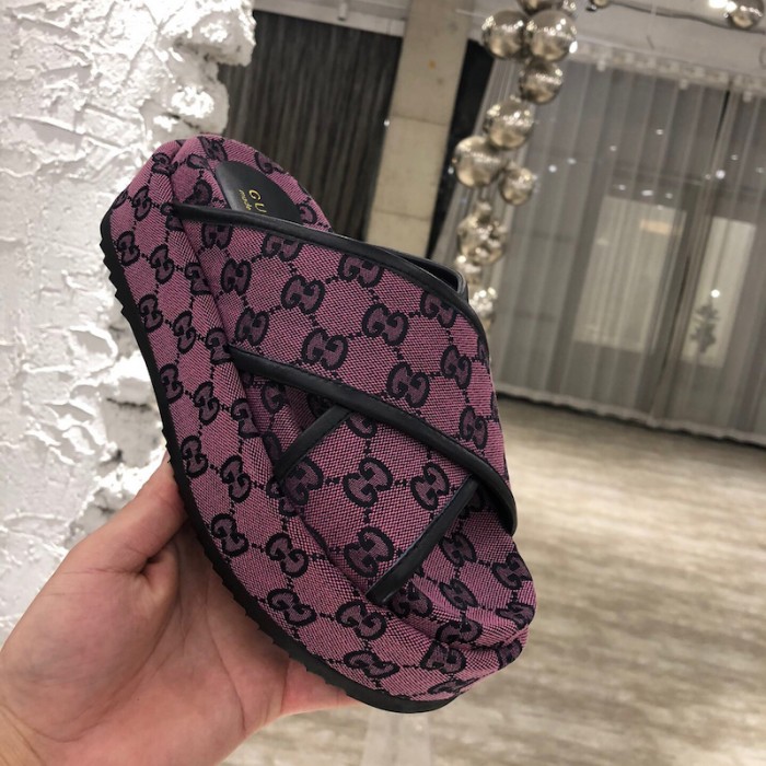 G*u*i gg multicolour platform sandal pink