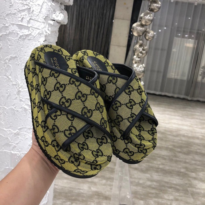 G*u*i gg multicolour platform sandal yellow