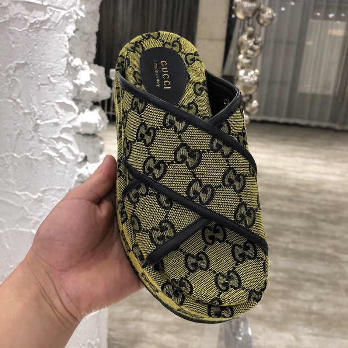 G*u*i gg multicolour platform sandal yellow