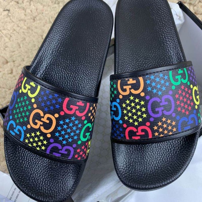 G*u*i gg psychedelic slide sandals