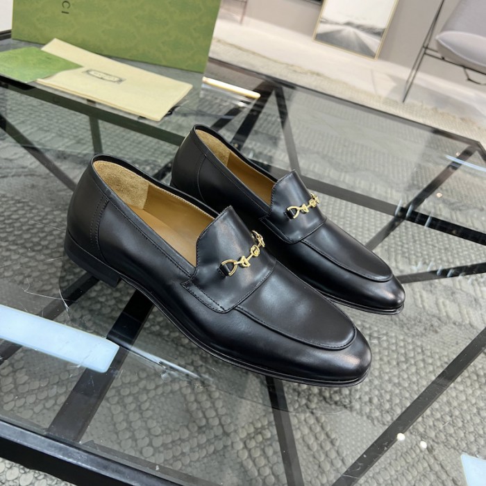 G*u*i jordaan leather loafer black