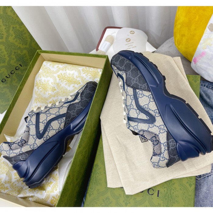 G*u*i gg rhyton sneaker blue 692909