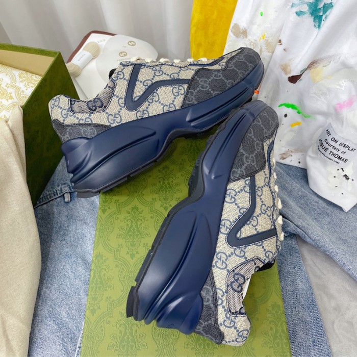 G*u*i gg rhyton sneaker blue 692909
