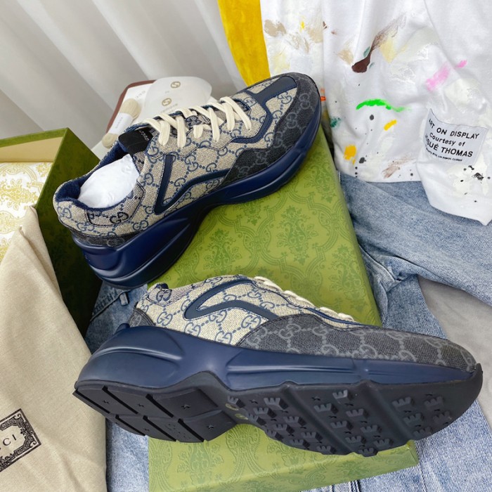 G*u*i gg rhyton sneaker blue 692909