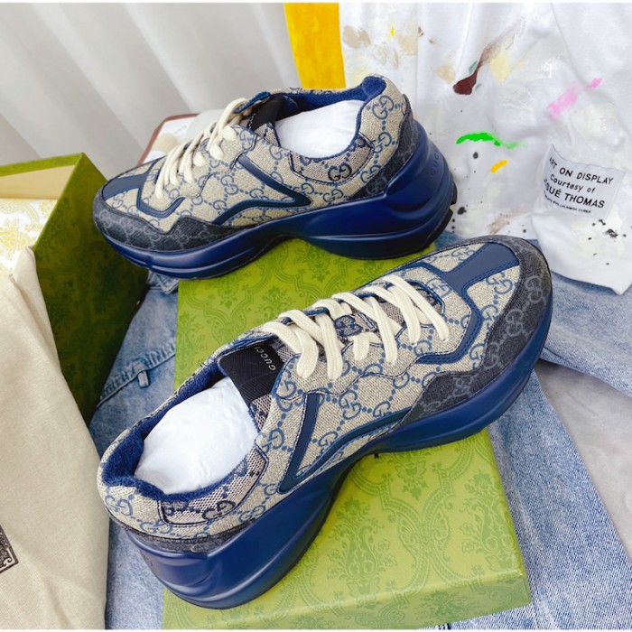 G*u*i gg rhyton sneaker blue 692909