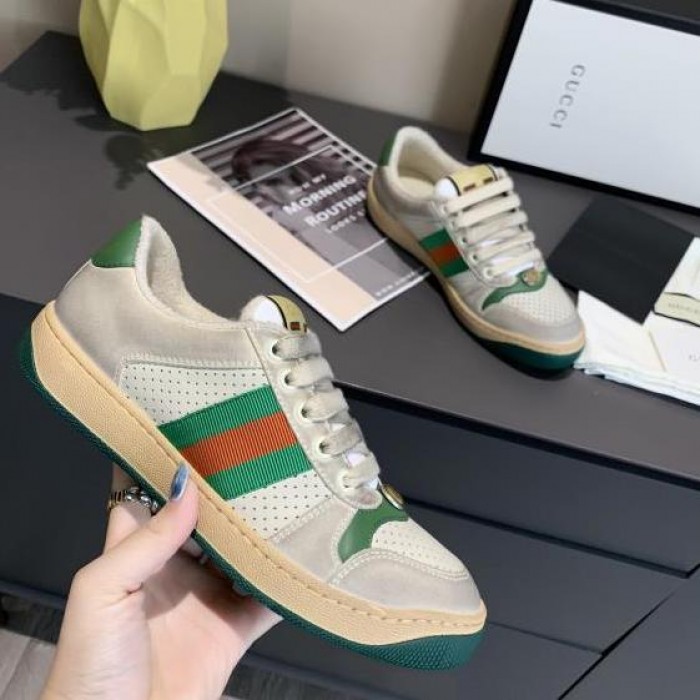 G*u*i screener leather sneaker green