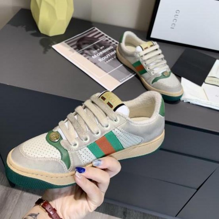 G*u*i screener leather sneaker green