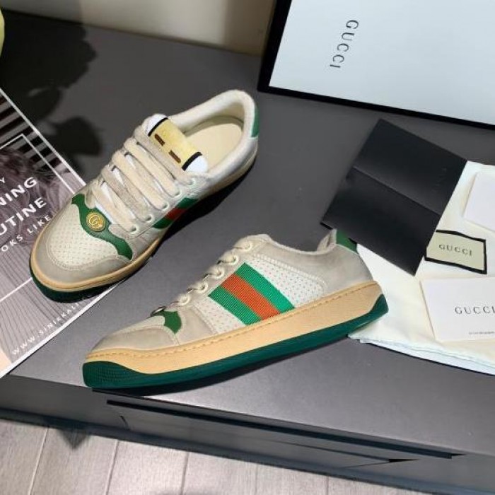 G*u*i screener leather sneaker green