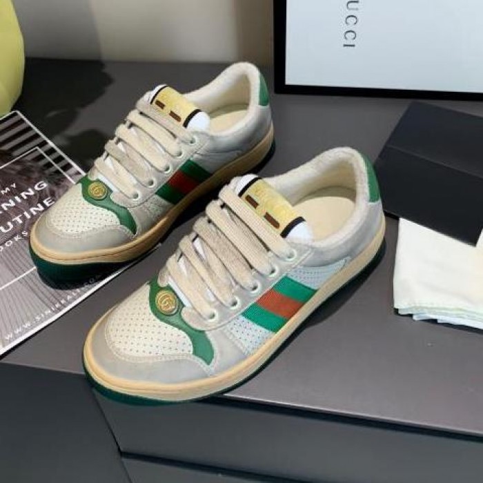 G*u*i screener leather sneaker green