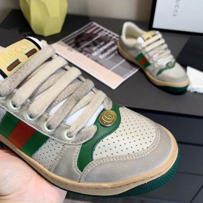 G*u*i screener leather sneaker green