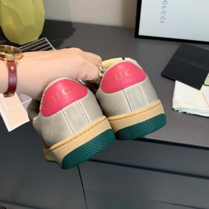 G*u*i screener leather sneaker rose